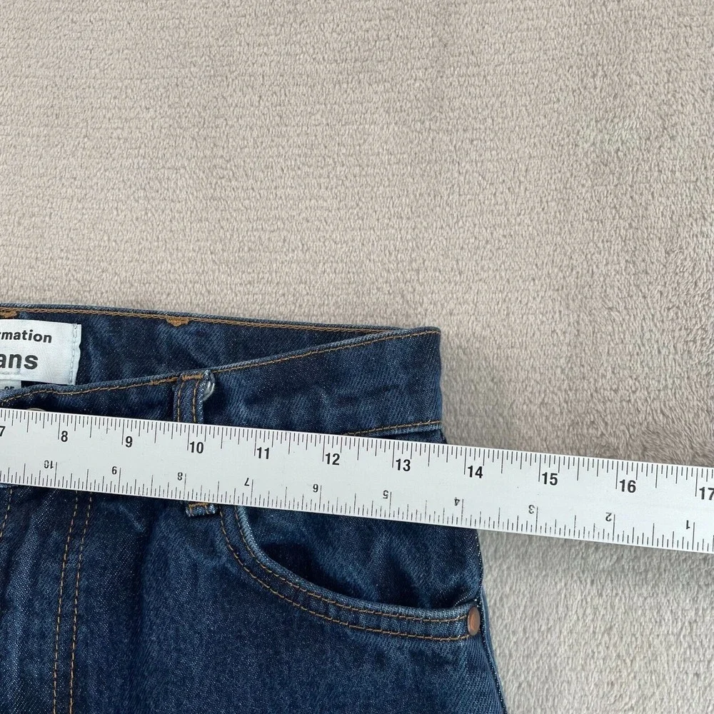 Reformation Cowboy High Rise Straight Jeans Women 25 in Rinse Denim‎ Designer